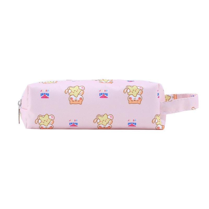 Astuccio Portapenne Carino a Cartoni Animati di Grande Capacità per Bambine della Scuola Elementare