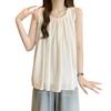 Plus Size Sleeveless Round Neck Vest - Summer 2026 Loose Slimming Top for Women
