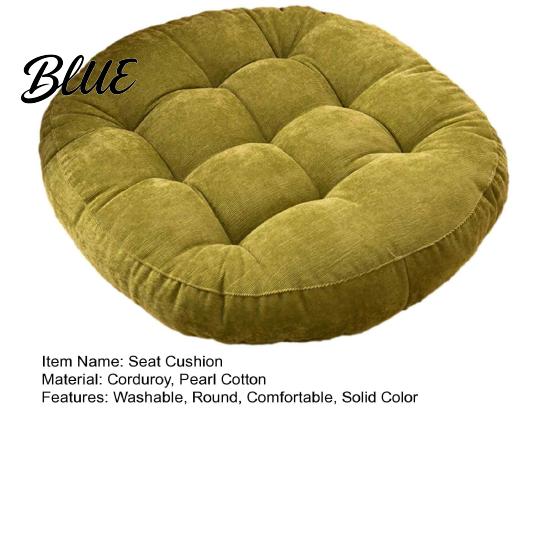 Breathable Meditation Mat Inch Ultra Round Chair Corduroy for Yoga Cushion 16.5 Soft Seat Pad Ergonomic Support Long Sitting