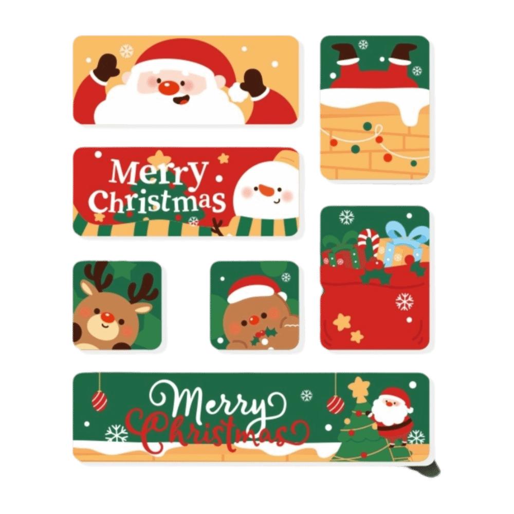 Santa Soft Magnetic Sticker Decal Soft Refrigerator Decor Cute Christmas Fridge Magnet  New Year