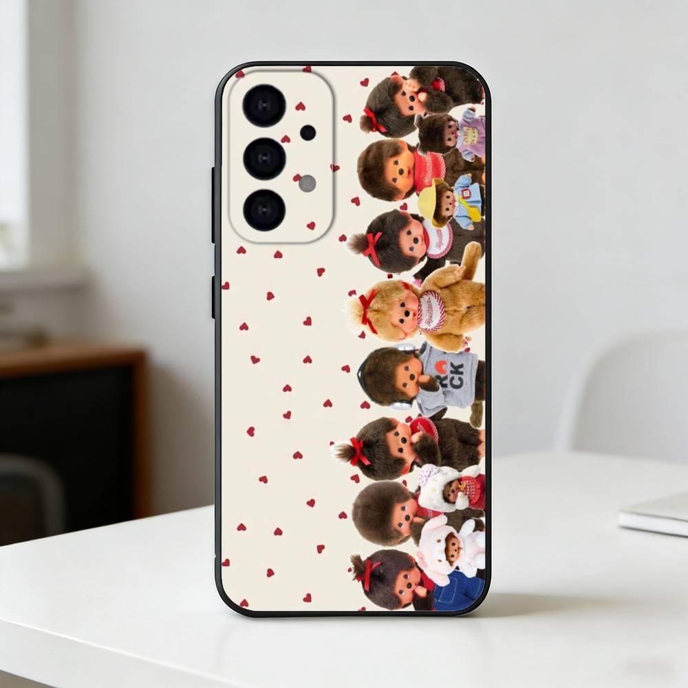 cute monchhichis     Phone Case For Samsung S25,24,23,22,30,21,10,9,Ultra,Plus,Lite Soft Black Case