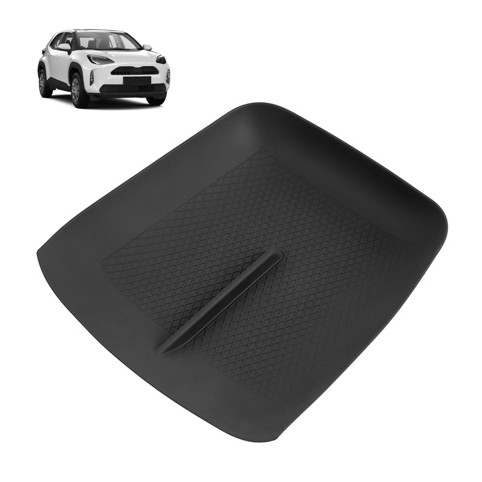 TVETE Center Console Silicone Mat Tray Panel Cover for Toyota Yaris Cross 15 Small Item Storage Custom Interior Easy Console Storage Interior