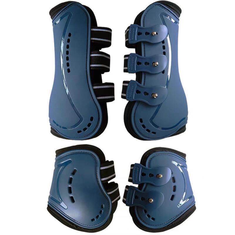 Breathable Equestrian Show Jumping Leg Wraps with Sweat-Wicking Hoof Protection