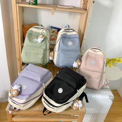 Summer New Student Schoolbag Large-capacity Burden-reducing Backpack High Value Middle and College Students Lightweight Backpack Tide