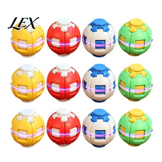 Party Bag Fillers Press to Spin Fidget Ball, Transformable Spinner Sensory Stress Relief Pocket Sized Games Toy for Adults Teens, Anxiety Focus