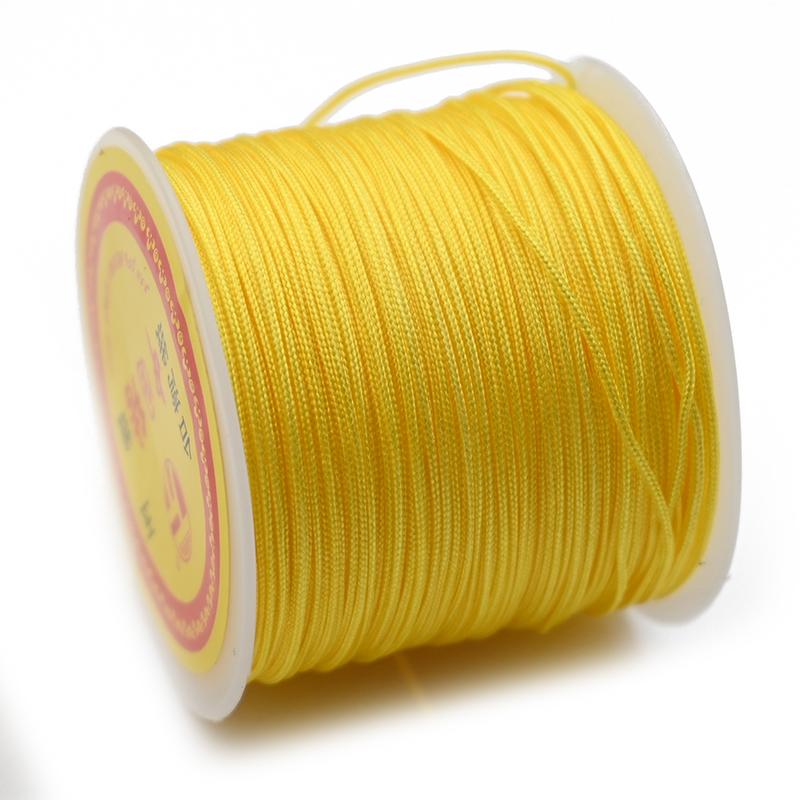 חוט ניילון 0.8 מ"מ חוט סיני קשר סיני חוט מקראמה צמיד שרשרת חוט שזור ל-DIY שרשרת שנדלה גדיל חרוזים יצירה