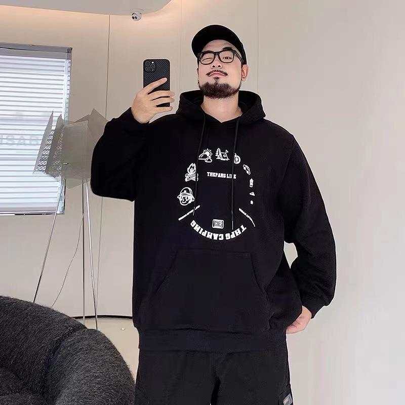 

Большой размер Капюшон Мягкая Высококачественная Ткань Устойчивая к Сминанию Мужская Уличная Спортивная Повседневная Дышащая Свободная Модный Тренд Удобный Топ с Длинным Рукавом 8XL