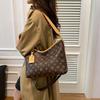 Large capacity bag women's practical retro underarm classic tote bag wide shoulder strap shoulder bag oblique span women's bag