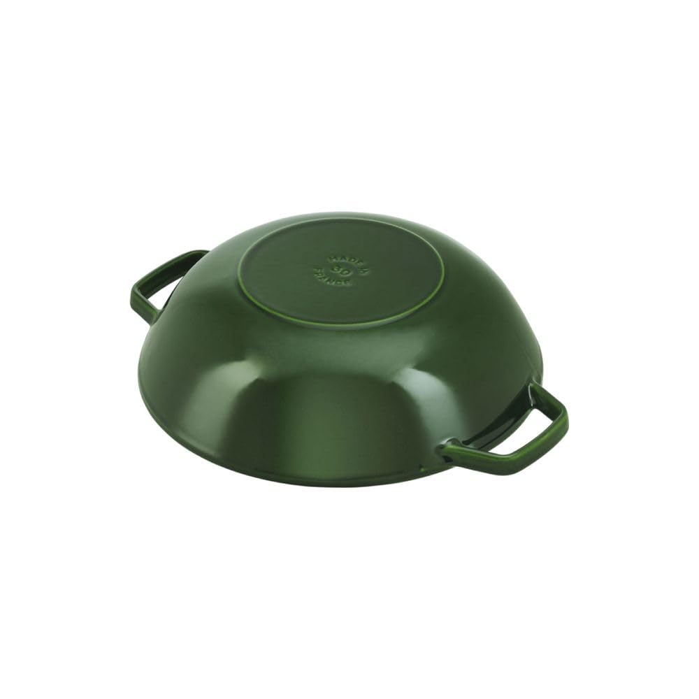 STAUB "Basil Green Multi Pan, 30cm" Double-Handled Enamel Pot, Induction Compatible [Official Japanese Product] Specialty 40511-465