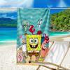 Ultra-Soft Beach Towel with SpongeBob SquarePants Theme,Ideal for Pool - Camping, Diving - Perfect Travel Essential, Vibrant Beach Towel.