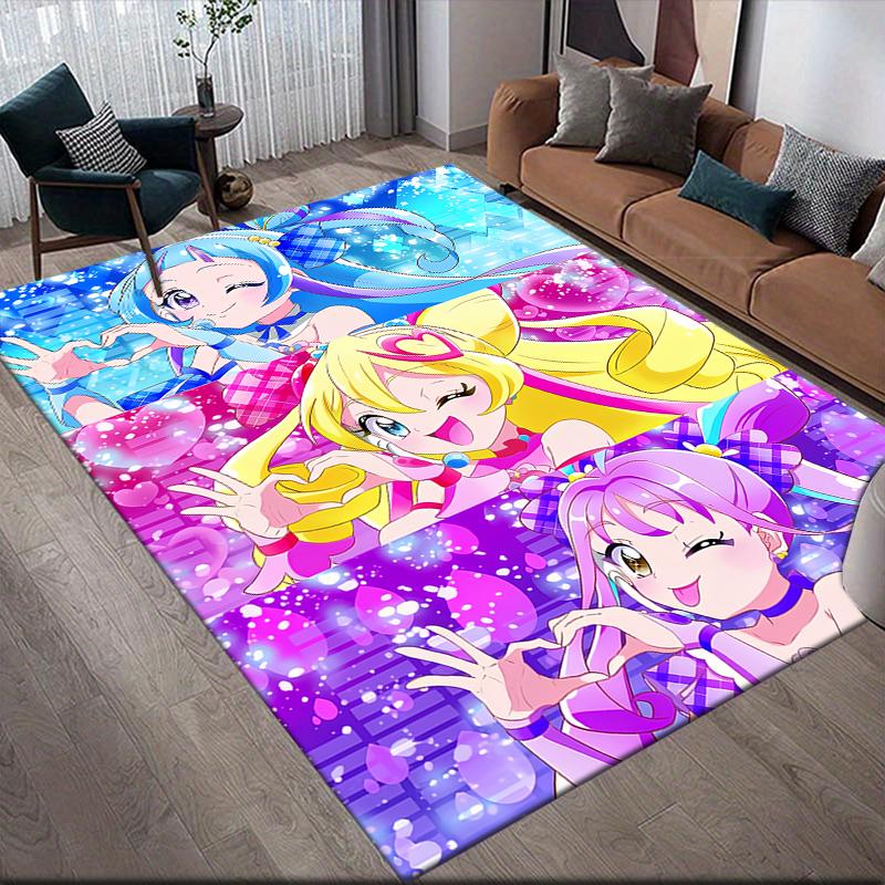 Pretty Cure Color Collage Area Rug, Pretty Cure Fan Cozy Carpet, Perfect Gift.chl