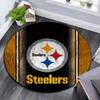 Pittsburgh Steelers Round Area Rug,Carpet Rug for Living Room Bedroom Sofa Playroom Decor,Non-slip Floor Mat