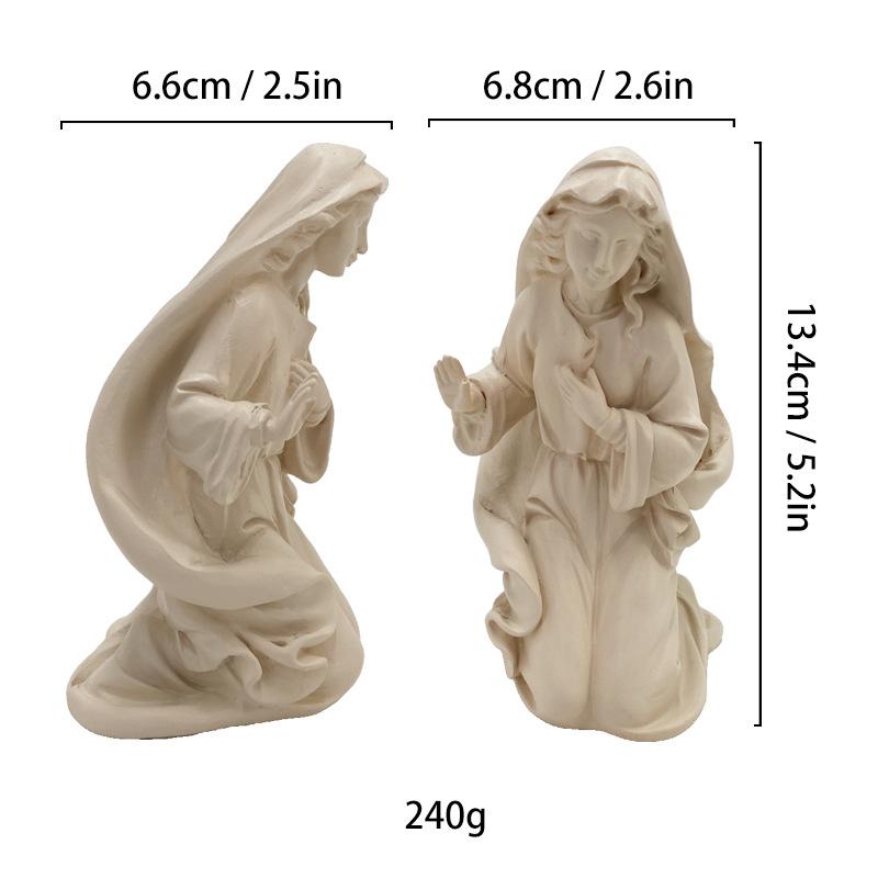 Simulated Human Figure Sculpture Christ Catholicism Shepherd Angel Resin Handicrafts Jesus Home Decoration Ornaments