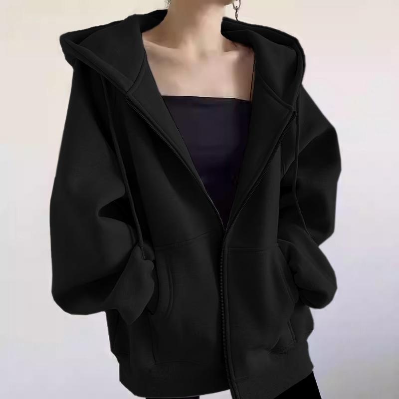 ZANZEA Damen Kapuzenpullover Lässig Langarm Herbst Kapuzen-Sweatshirts