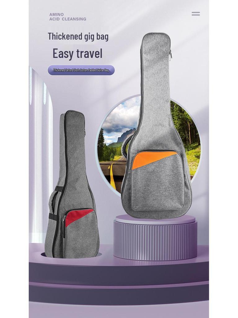 40/41-Inch Thick Padded Acoustic Guitar Backpack with Double Shoulder Straps