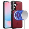 LC.IMEEKE L6 For Samsung Galaxy A35 5G Case PU Leather Coated PC TPU Phone Cover Magnetic Case