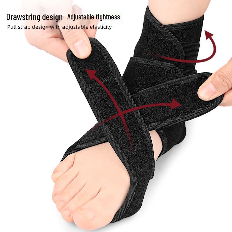 Double-Layer Ankle Brace with Arch Support and Foot Drop Lifting Strap