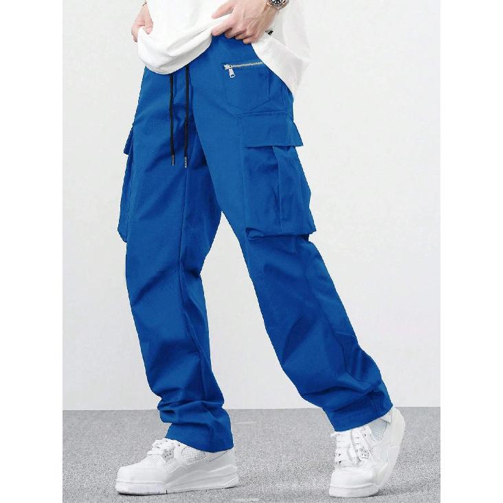2026 New Loose Multi-Pocket Trousers Men's Casual Versatile Cargo Pants