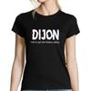 Women's T-shirt - Dijon - Black - Short Sleeves - Round Neck - Regular Fit