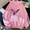 Colorful Heart & Butterfly Women's Fleece Hoodie - Autumn Casual Pullover with Pockets