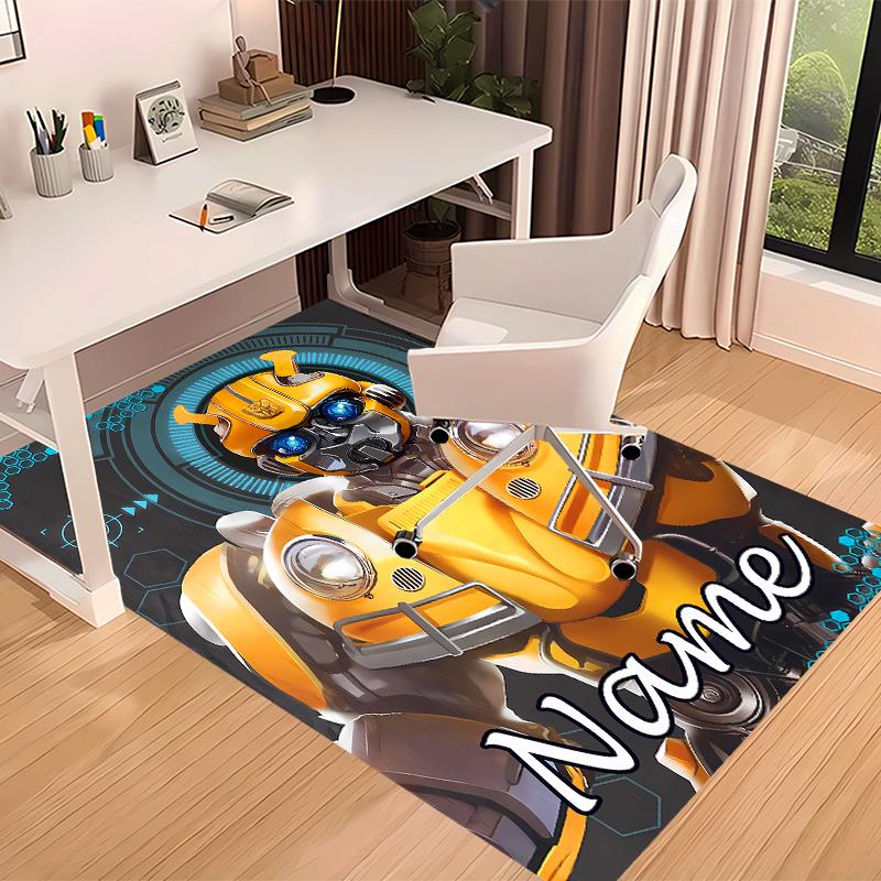 Custom personalization Bumblebee Print Area Rug - Soft, Washable Non-Slip Indoor Mat,Living Room,Home&Office Decorative Rug