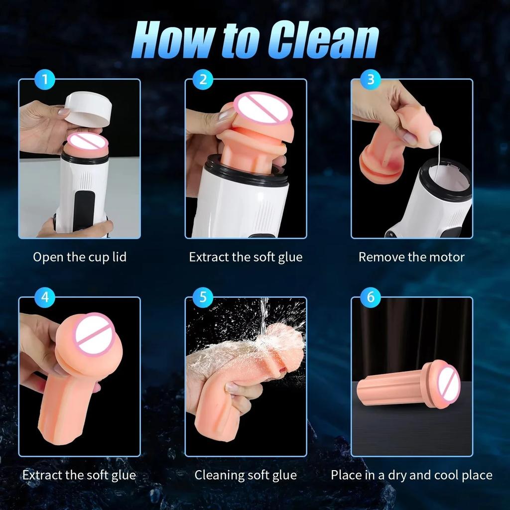 Automatic Male Masturbator Simulated Oral Sex Labia Vagina Pocket Pussy Strong Vibration Male Masturbation Cup Penis Exercise