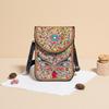Women's Small Crossbody Cell Phone Bag Boho-Style Colorful Beaded Purse Wallet with Handmade Patterns Lightweight Cell Phone Shoulder Bag for Women