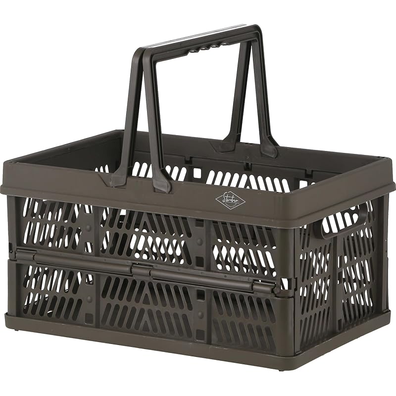 Fuji Boeki Folding Container, Khaki, Medium Size, 69003