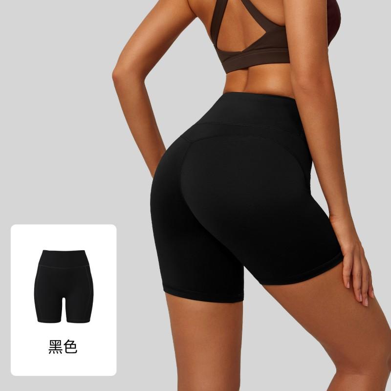 High-Waisted Seamless Yoga Shorts Women 5/8 Length Compression Leggings Breathable Stretch Workout Pants