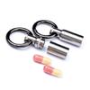 Unique Keychain Pill-Holder Container Stainless Steel Pill-Box Pill-Case Outdoor