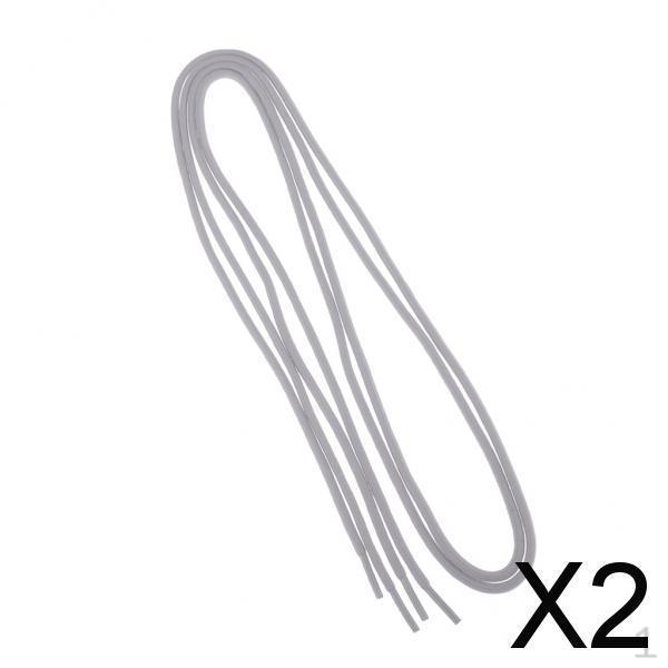 2xRound Athletic Shoe Laces for Sneakers Sport Running Grey