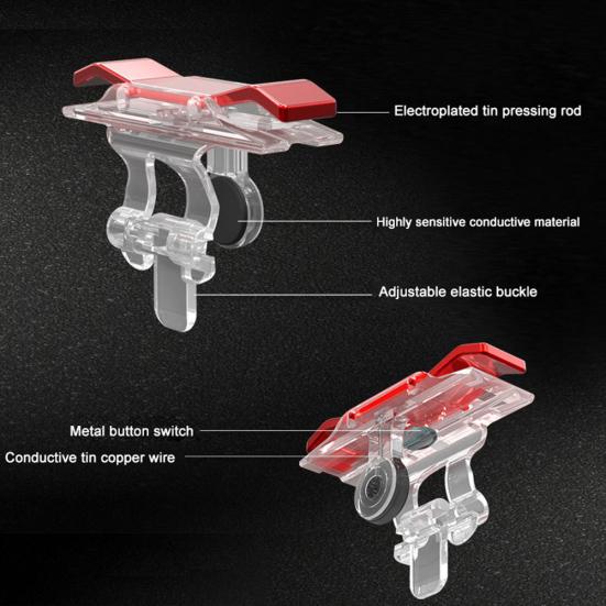 E9 1 Pair Mobile Phone L1 R1 Fire Button Aim Gaming Trigger Shooter for PUBG