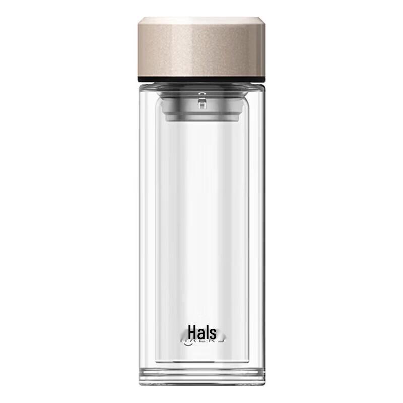 Haers Double-Layer Glass Tea Infuser Bottle