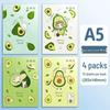 Soft Leather Student Notebook - A5/B5 Lined, Thick Cartoon Diary