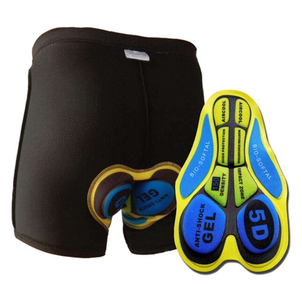 Mountain Road Bike Padded Shorts Cycling Sport Padding for Unisex Adults Black