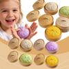 Colorful Dumpling Squishes Stress Balls Fidget Sensory Toys Simulation Food Squishies Bun With Steamer Dough Ball Gifts