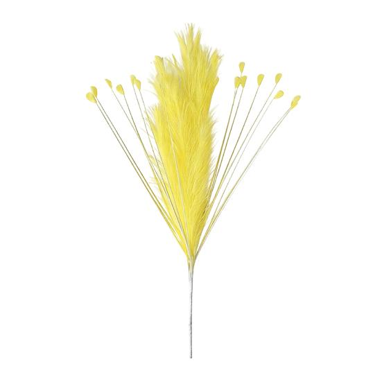 Yousheng Colorful Faux Pampas Grass Fluffy Artificial Bulrush Fake Tall Reed Stems Vase Filler for Living Room Wedding Boho Floral