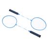 Set Racchette da Badminton Racchette da Badminton in Lega di Ferro e Nylon Separate per Sportivi Adulti Blu