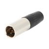 5pcs 4Pin XLR Connector Mini Male Microphone Cable Adapter MIC Audio Plug