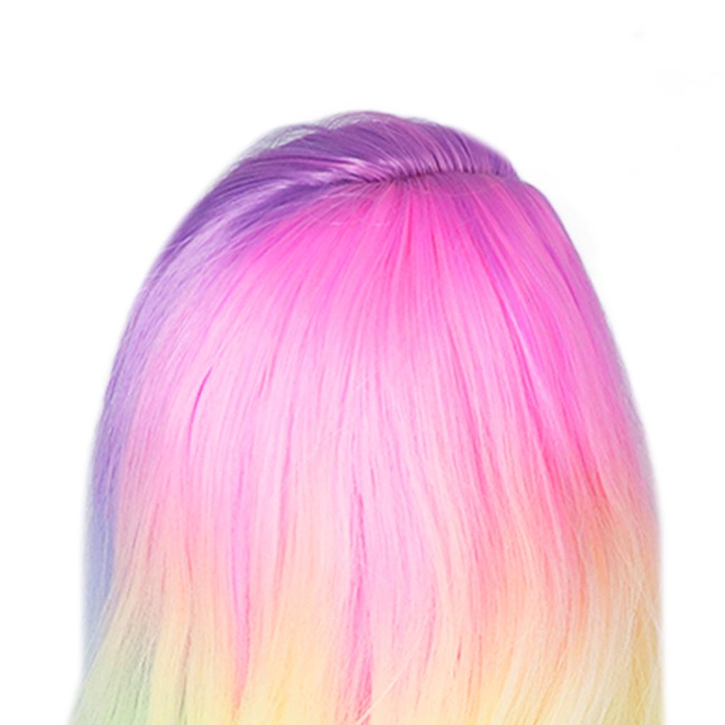 Joint Doll Wig Gradient Color High Simulation Soft Supple 1:3 Doll Wig for 21‑24cm Head Circumference Dolls