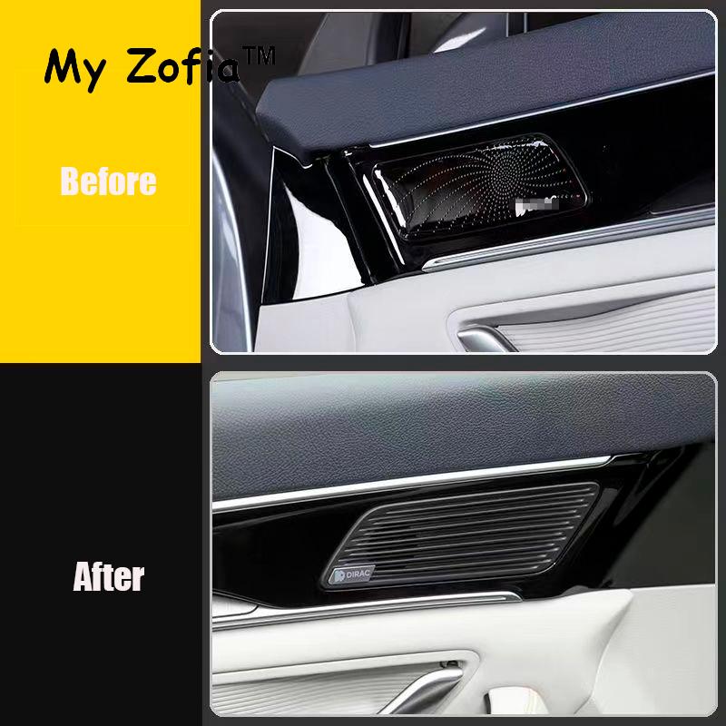 For BYD Seal U Sealion 6 Song Plus 2024 2025 Speaker Cover Stainless Steel Door Audio Interior Patch Audio Decorative Frame
