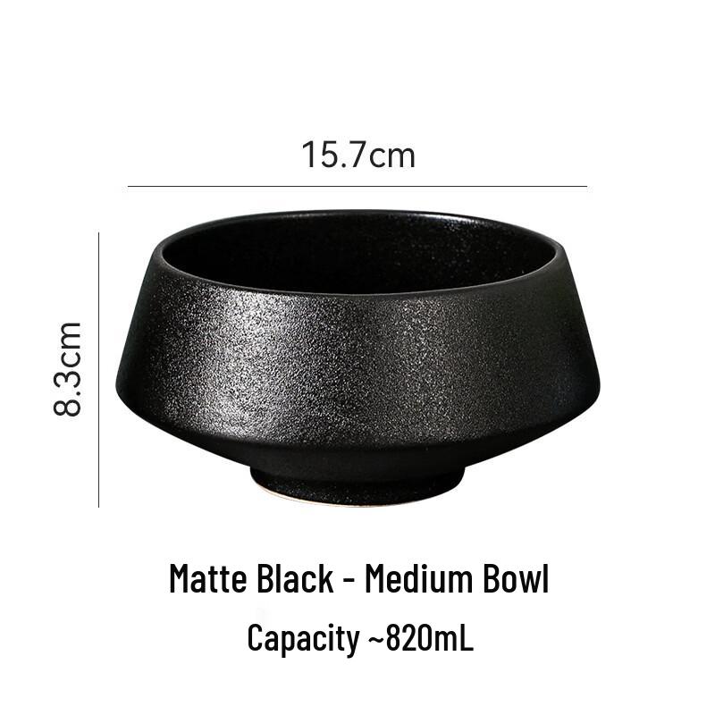 

Ru Han Black Frosted Enamel Serving Bowl