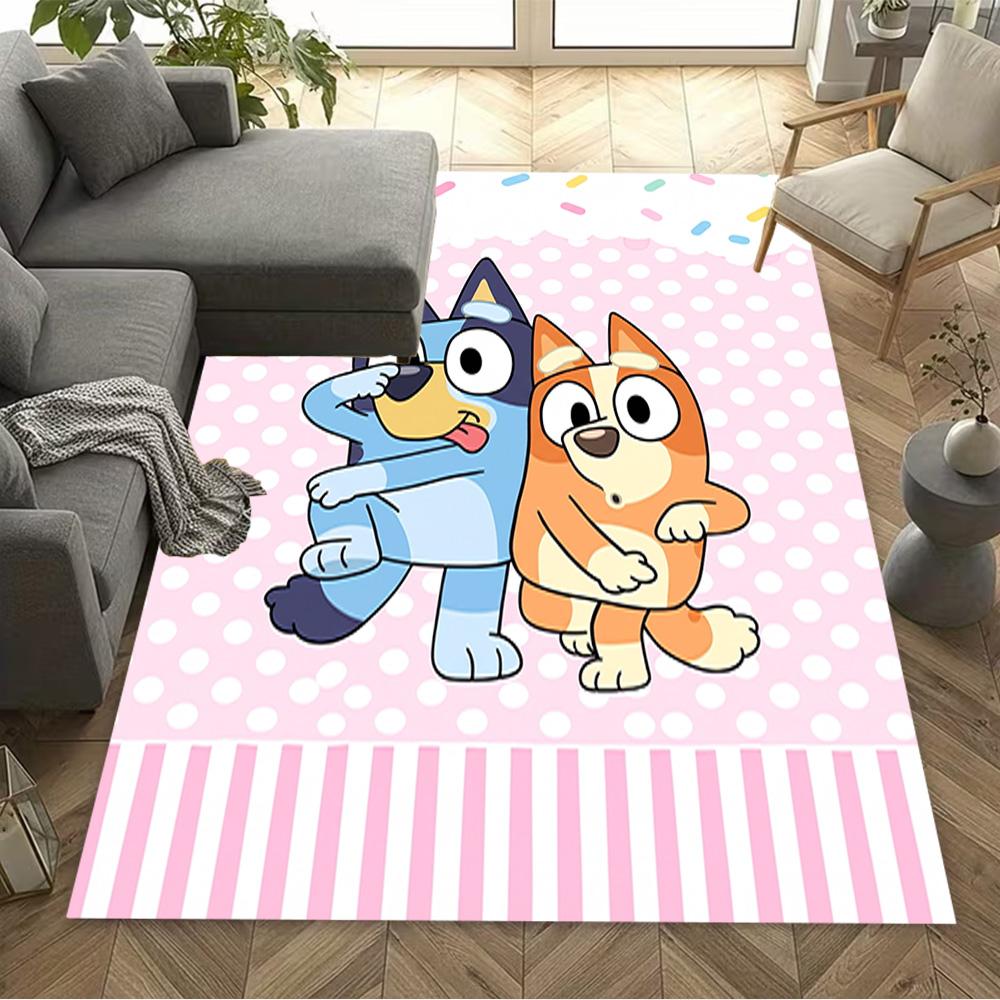 Bluey Bingo Adventure Floor Mat Suitable for Entryway Outdoor Living Rooms Kitchen Antislip Carpet Office home decor