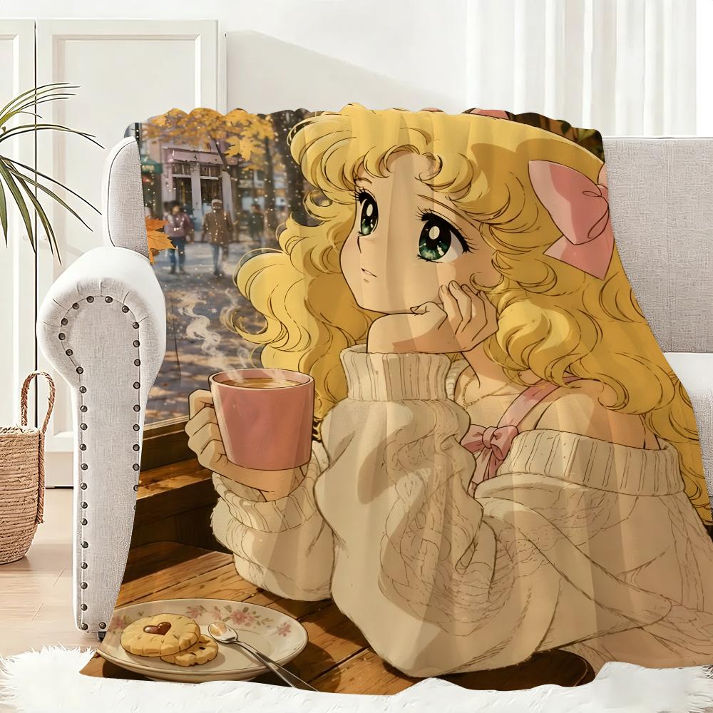 C-Candy Candys Throw Lightweight 240G Flannel Blanket Soft Skin-Friendly For Summer Cooling