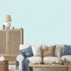 Geometric Rhombus Wallpaper In Celadon and White for the Living Room and Bedroom 50x1000