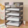 Large Capacity A4 Desktop Organizer - One-Piece Office File and Data Storage Box