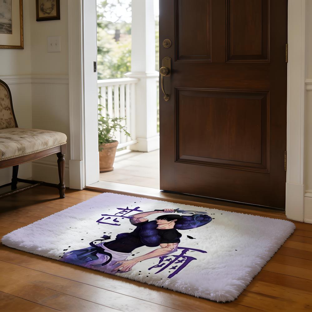 KKaisen Fushiguro Toji Anime Fußmatte Weiche Flanell-Absorbierende Matte Rutschfester Teppich Zuhause Schlafzimmer Badezimmer