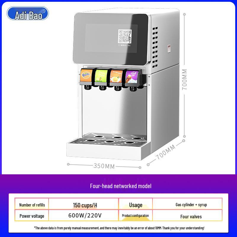 Automatic Self-Service Soda Dispenser: 3-6 Valve for Freshly Mixed Cold Drinks