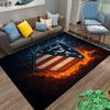 "Fiery Shield and Water Splash Pattern Carpet for Living Room Decor" Suitable for use as an anti-slip for living room bedroom sofas