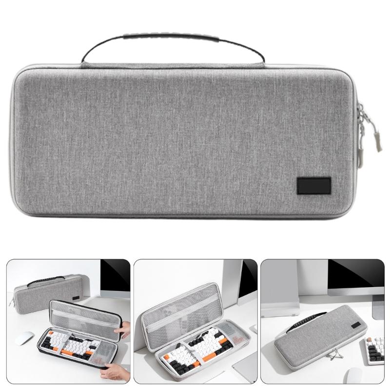 Hard Shell Keyboard Storage Bag for 87 98 Key Computer Mechanical Gaming Keyboards Travel Safe